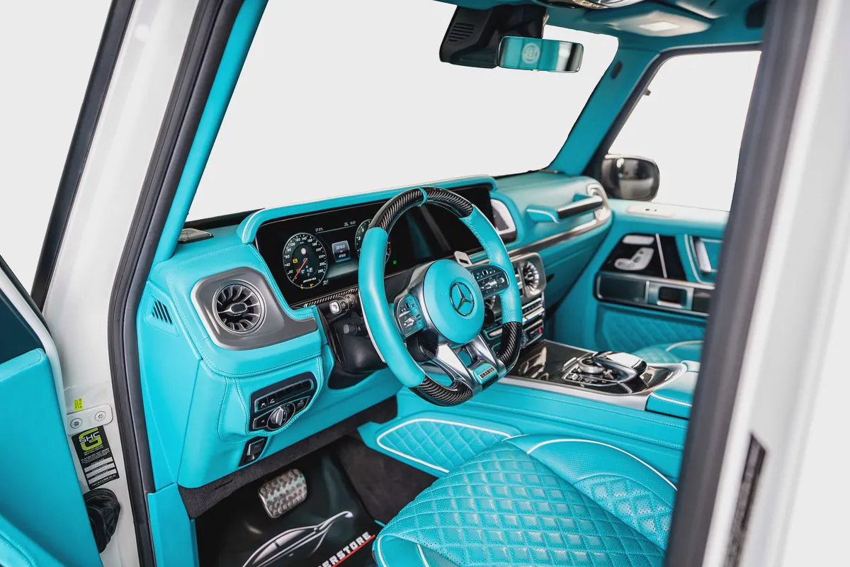 Mercedes Benz G63 AMG-800 Brabus Kit-Tiffany Blue Interior-Exclusive Order-Low Mileage-10-10