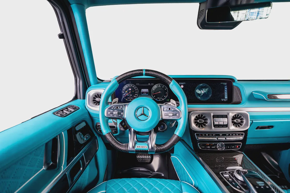 Mercedes Benz G63 AMG-800 Brabus Kit-Tiffany Blue Interior-Exclusive Order-Low Mileage-11-11