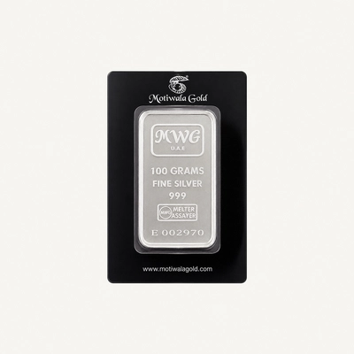 Motiwala Gold 999 Silver Bar - 100g-0