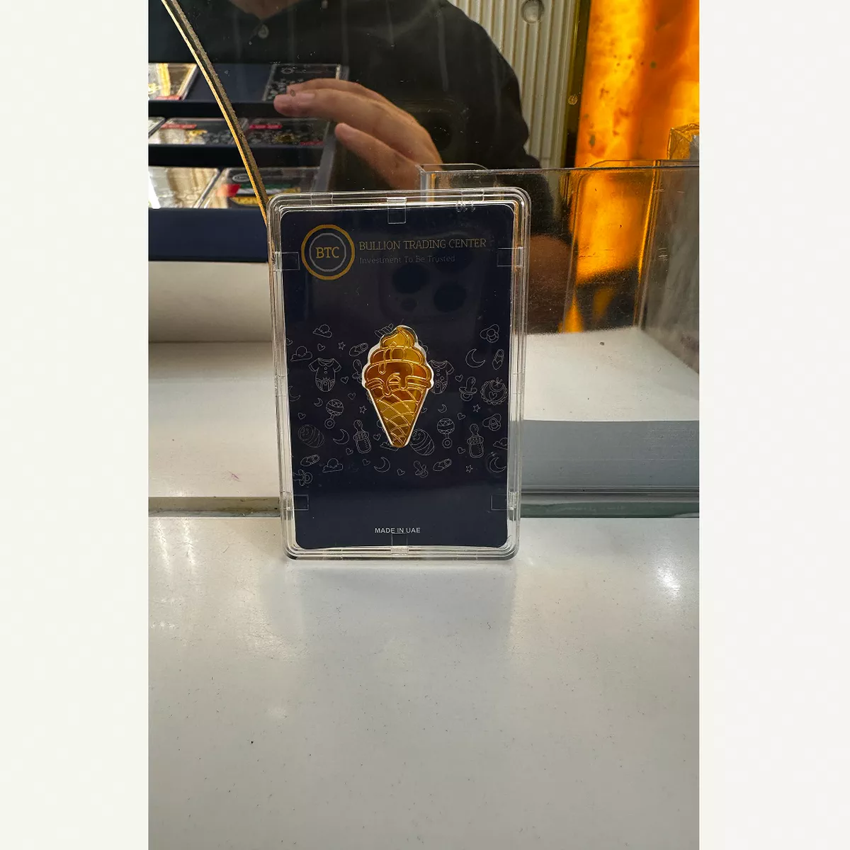 BTC 5 Gram Pure Gold Icecream cone- Exclusive Gifting and Collectable 24 carat-1-1