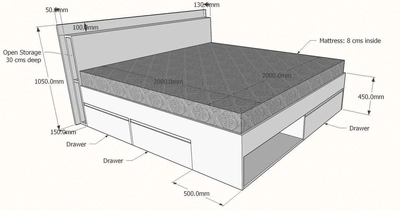 York Bed, Custom Made-3
