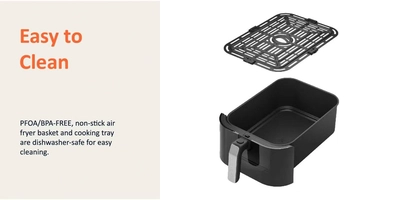 Nutricook Digital Slim Air Fryer XL,7.6L Capacity-1