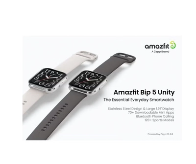 Amazfit 300 mAh Bip 5 Unity Smartwatch - Charcoal-3