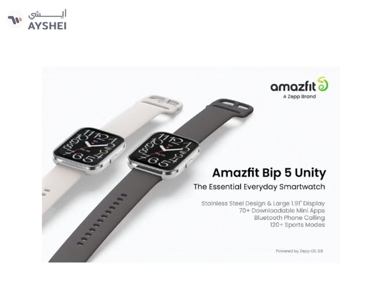 Amazfit 300 mAh Bip 5 Unity Smartwatch - Charcoal-3-3