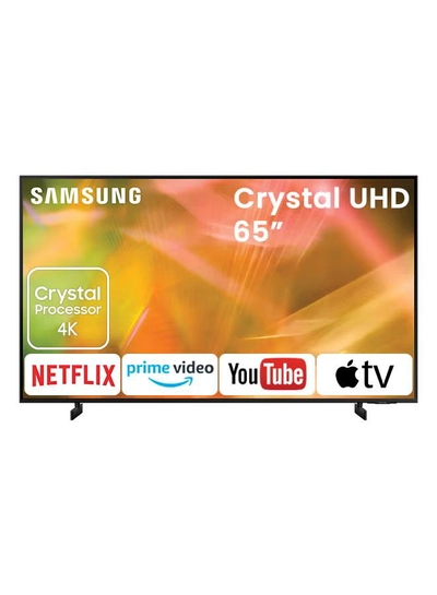 Samsung 65 Inches AU8000 Crystal UHD 4K Flat Smart TV (2021) 65AU8000 Black-0