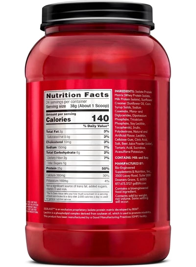 BSN Syntha 6 Isolate, Strawberry Milkshake, 2.01 LB-3