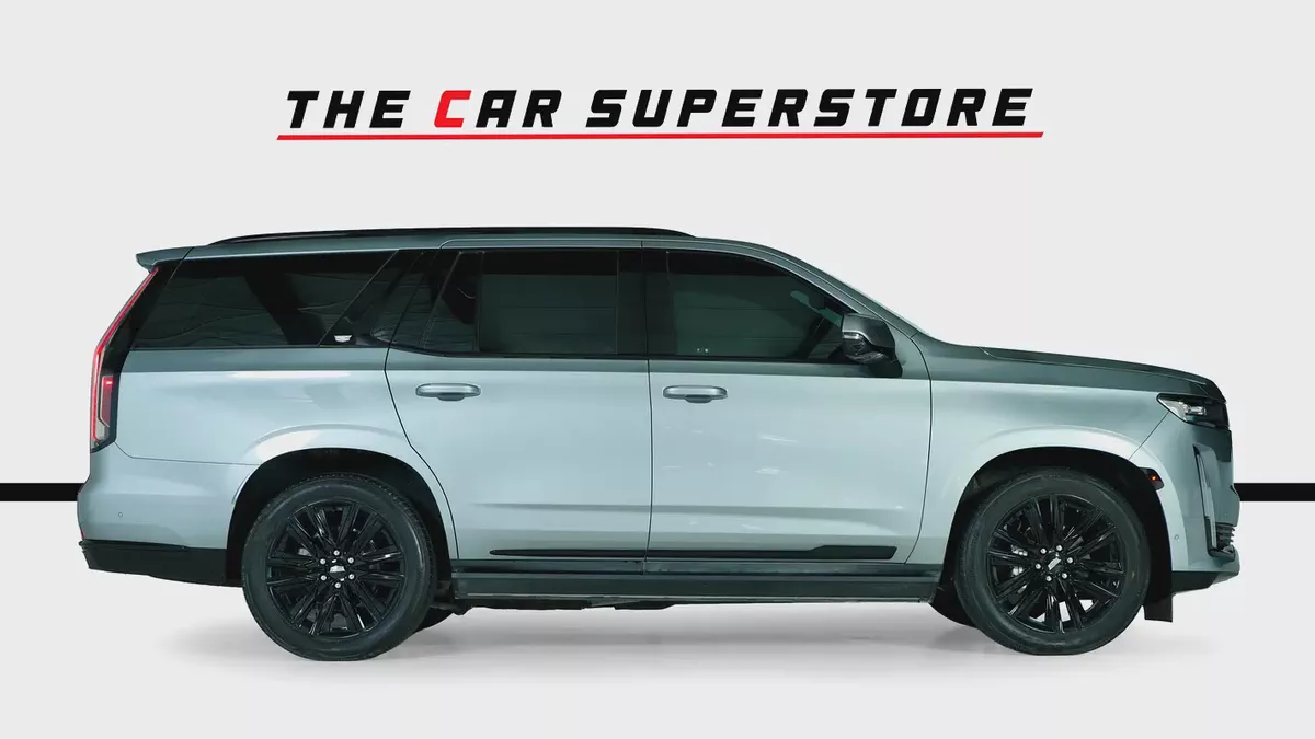 Cadillac Escalade 600 Sport-GCC-7 Seats-Full Service History With Dealer-Black Pack-Captain Seats-8-8