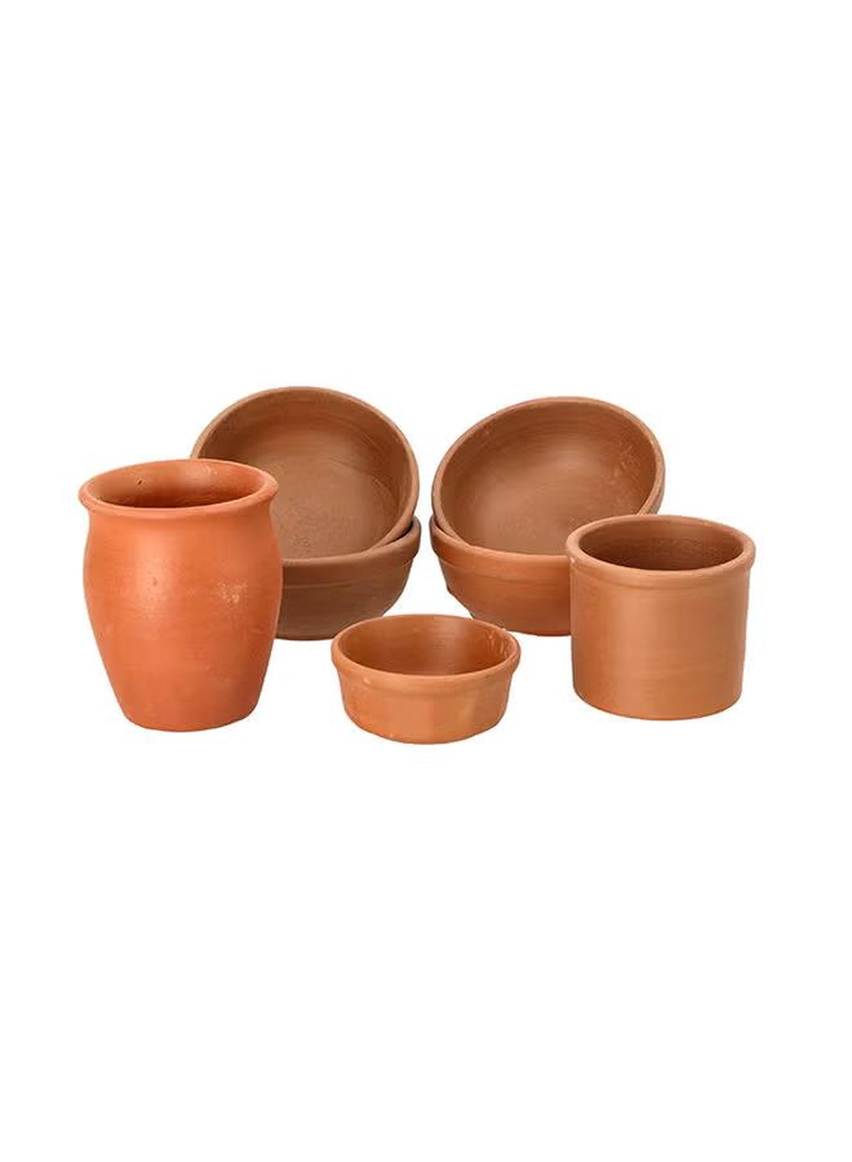 Olsenmark Traditional Cookware Dinner Set, 8 Piece Dinnerware, OMCP6027 ,100% Eco-Friendly ,Beneficial And Health, Clay Pot-3-3