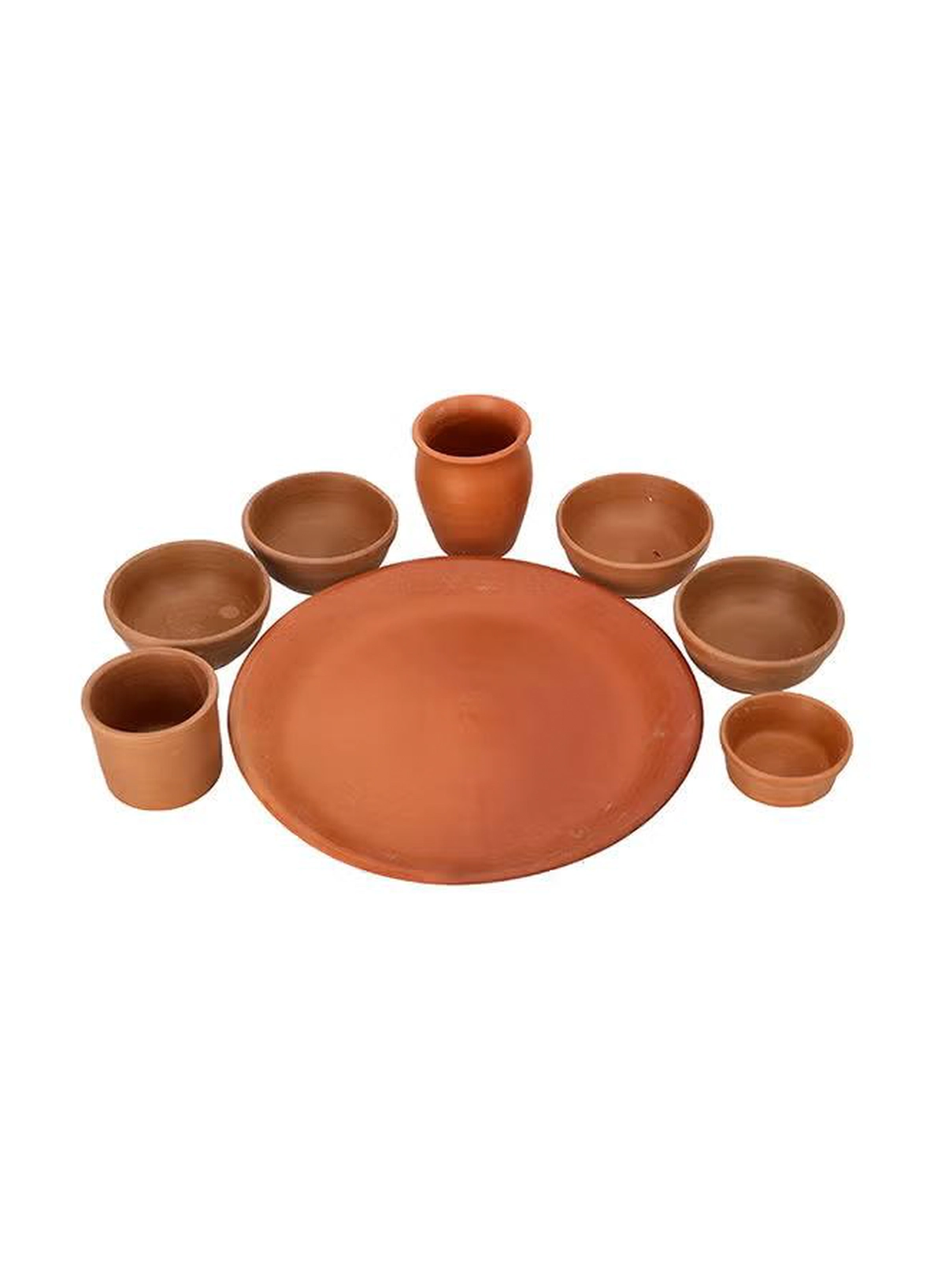 Olsenmark Traditional Cookware Dinner Set, 8 Piece Dinnerware, OMCP6027 ,100% Eco-Friendly ,Beneficial And Health, Clay Pot-2-2
