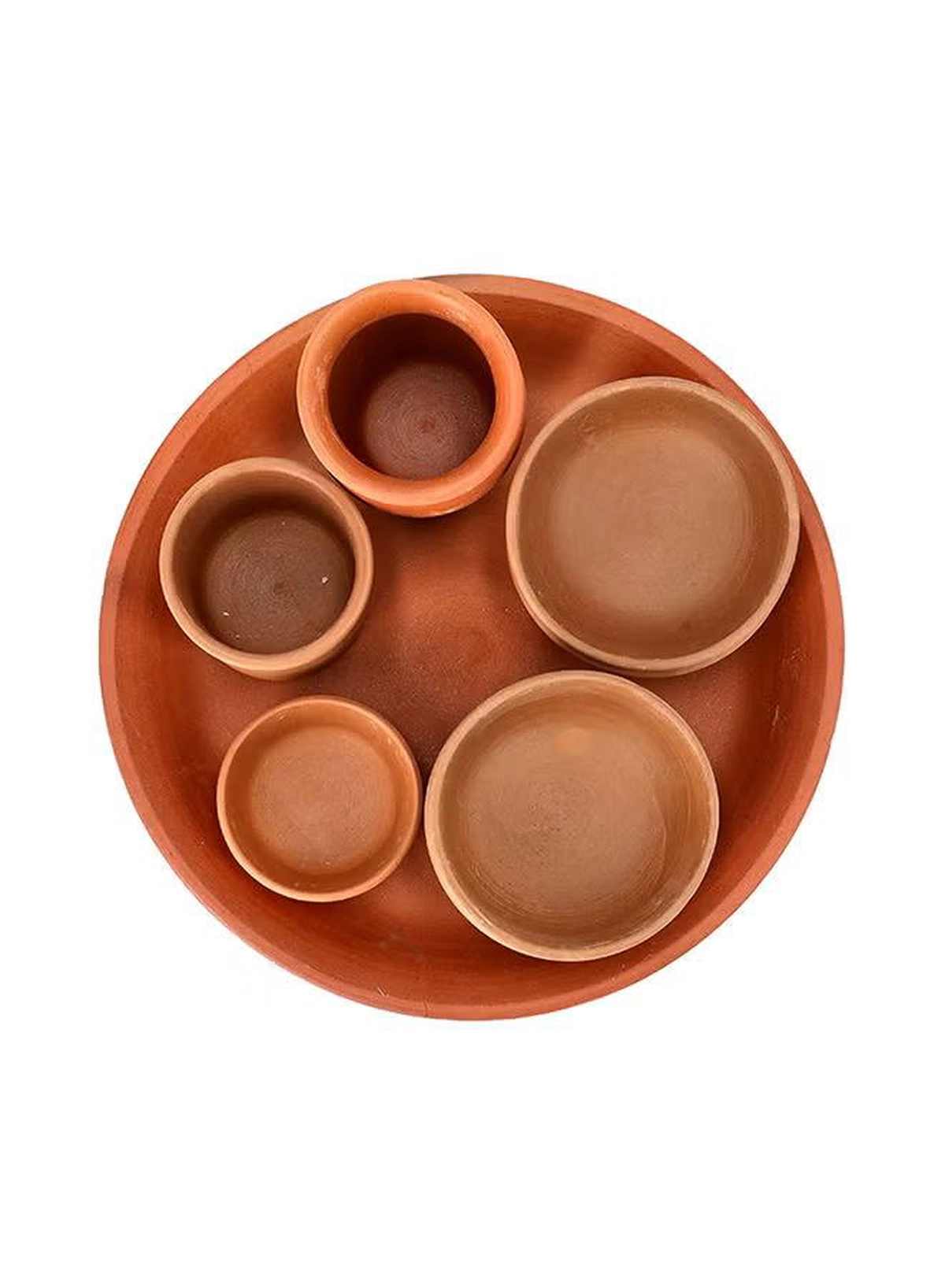 Olsenmark Traditional Cookware Dinner Set, 8 Piece Dinnerware, OMCP6027 ,100% Eco-Friendly ,Beneficial And Health, Clay Pot-4-4