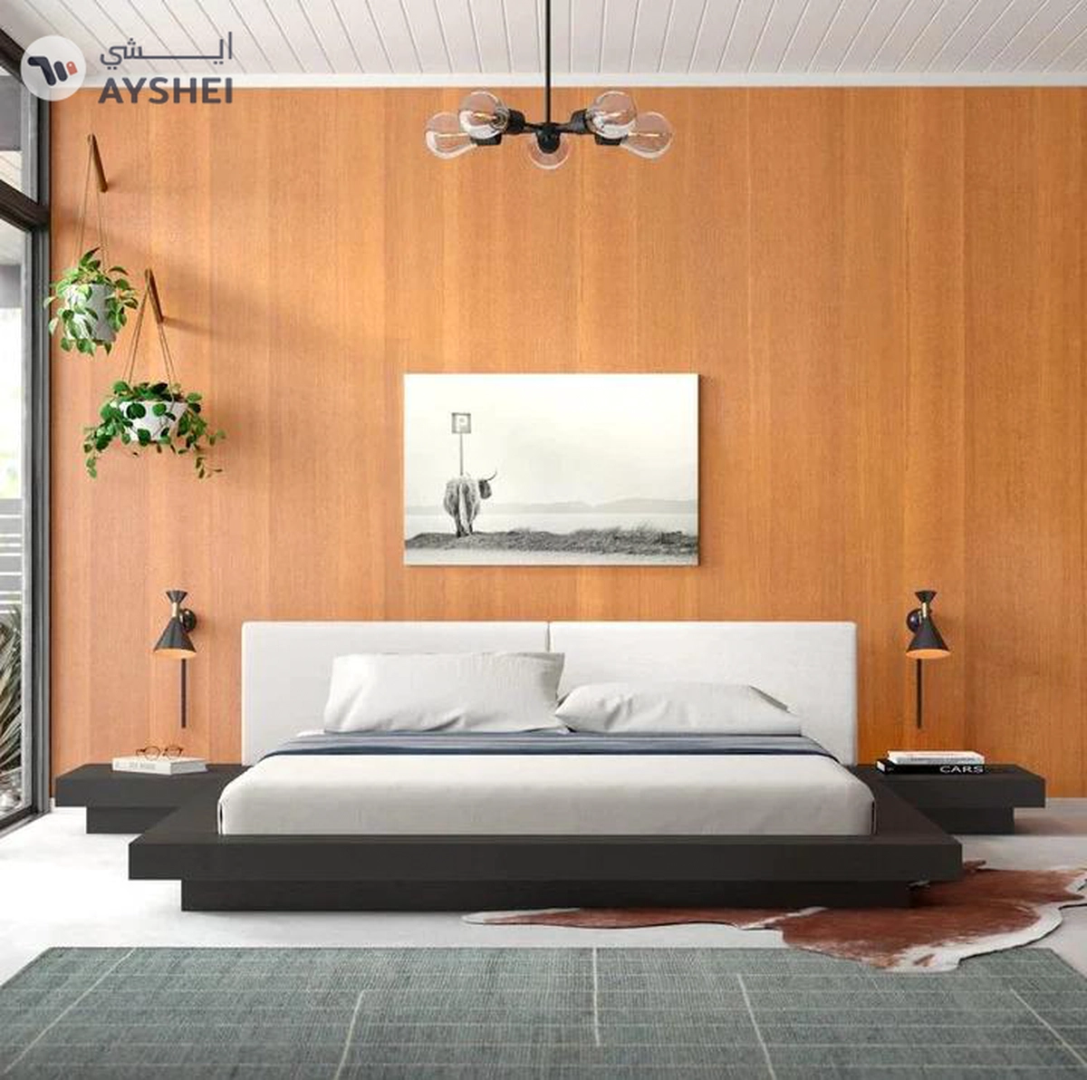 Nagoya Japanese Bed with 2 side tables-1-1