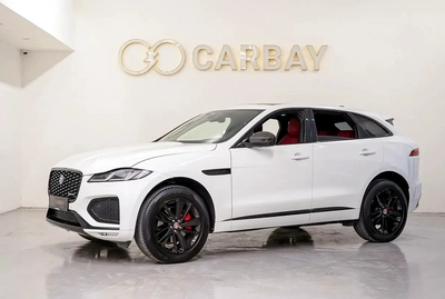 AED 2334 PM | JAGUAR F PACE R DYNAMIC 2022 | UNDER AGENCY WARRANTY SERVICE CONTRACT SEPT 2027| GCC-0