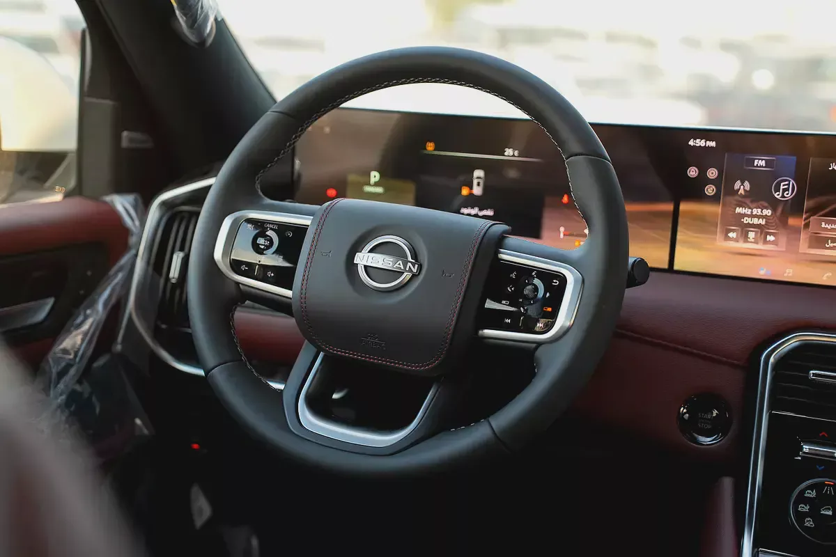 Brand New Nissan Patrol 2026 LE Platinum Turbo | GCC Specs  | WHITE WITH BLACK ROOF | RED INTERIOR-10-10