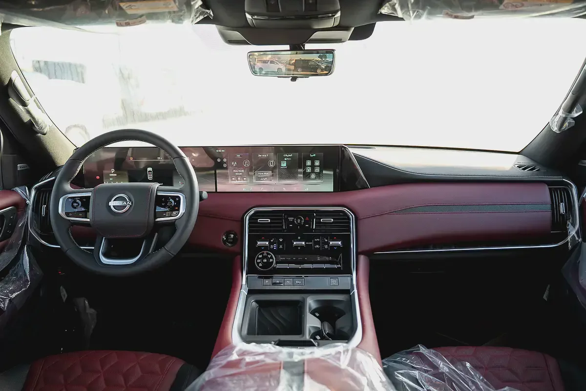 Brand New Nissan Patrol 2026 LE Platinum Turbo | GCC Specs  | WHITE WITH BLACK ROOF | RED INTERIOR-2-2