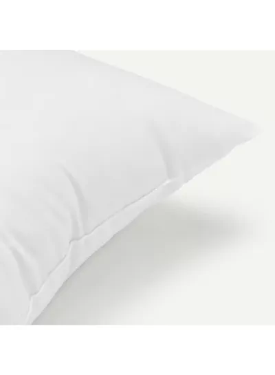 Eworld Pack of 2 White Mellow Cushion Set – 100% Cotton Cover, 550 GSM, Microfiber Filled Soft Decorative Throw Pillows for Sofa, Bed & Living Room – Multiple Sizes Available-5
