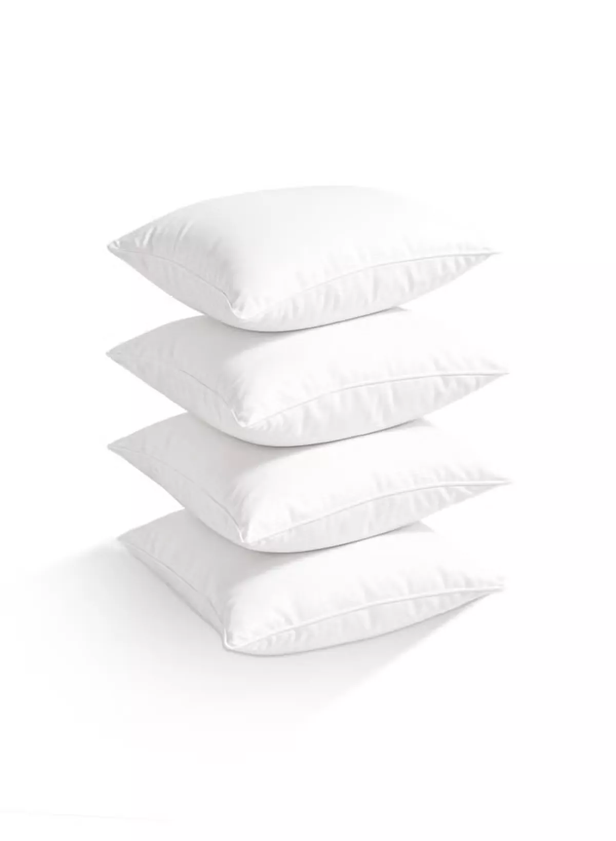 Eworld Pack of 2 White Mellow Cushion Set – 100% Cotton Cover, 550 GSM, Microfiber Filled Soft Decorative Throw Pillows for Sofa, Bed & Living Room – Multiple Sizes Available-6-6