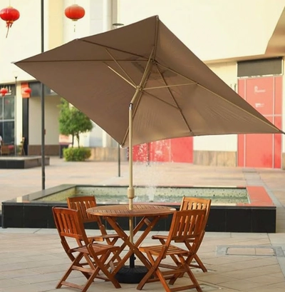 YATAI Rectangular Umbrella UV Protection With Plastic Base Water Sand Filled Waterproof-0