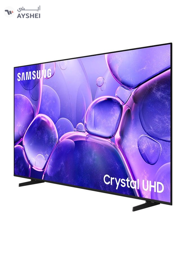 Samsung 65 Inch Crystal UHD TV, U8000F, 4K, Crystal Processor 4K, MetalStream Design,  Knox Security, Endless Free Content, Smart TV, UA65U8000FUXZN (2025 - UAE Version) U8000F BLACK