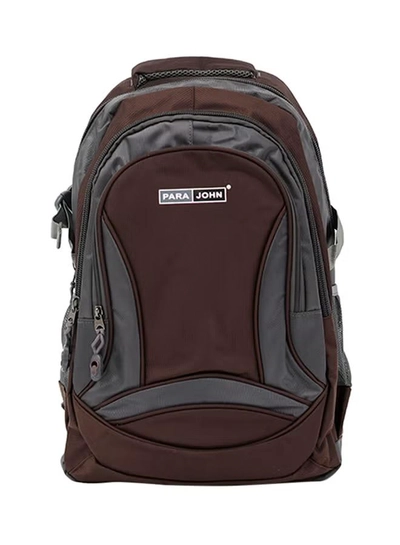 PARAJOHN Nylon Zipper Back Pack Coffee-0