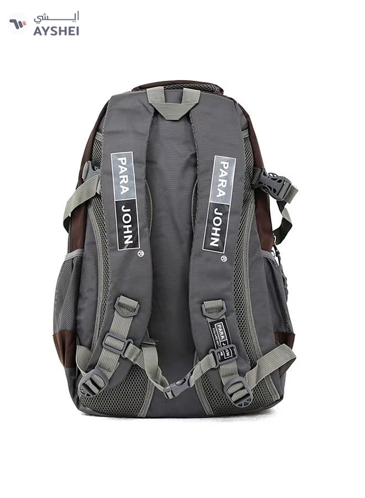 PARAJOHN Nylon Zipper Back Pack Coffee-3-3