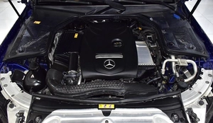 Mercedes Benz C300 Coupe ( 2016 Model ) in Blue Color GCC Specs