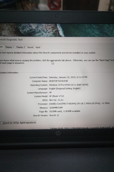 Hp ZBook Core i7-4
