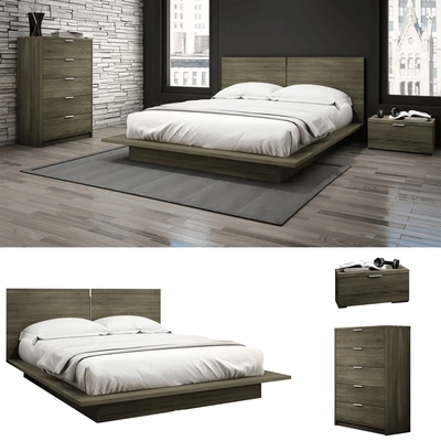Denilia, Bed with 2 side tables & chest of drawers-6