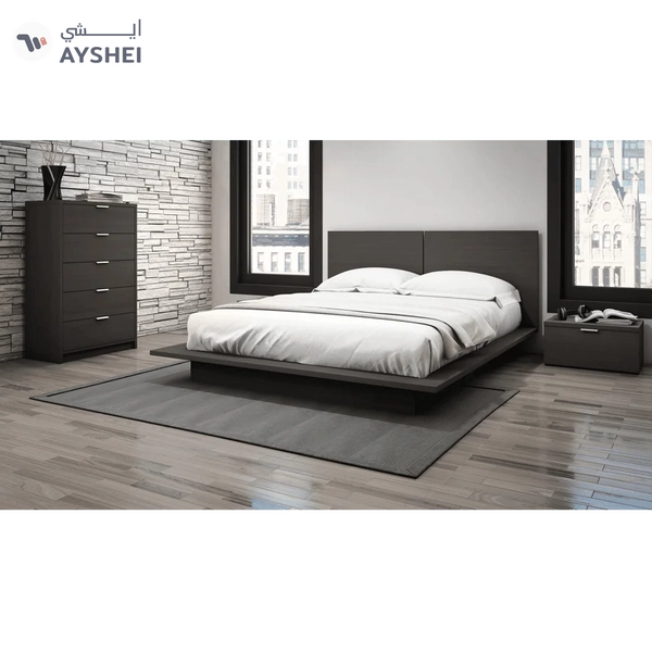 Denilia, Bed with 2 side tables & chest of drawers