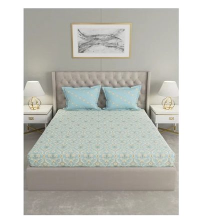 Raymond Home Queen Flat sheet Super Soft 104 TC Pure Cotton-1