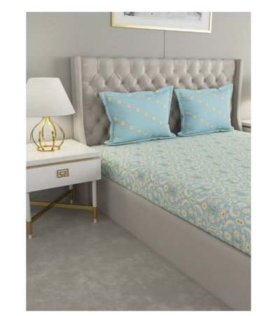 Raymond Home Queen Flat sheet Super Soft 104 TC Pure Cotton-2