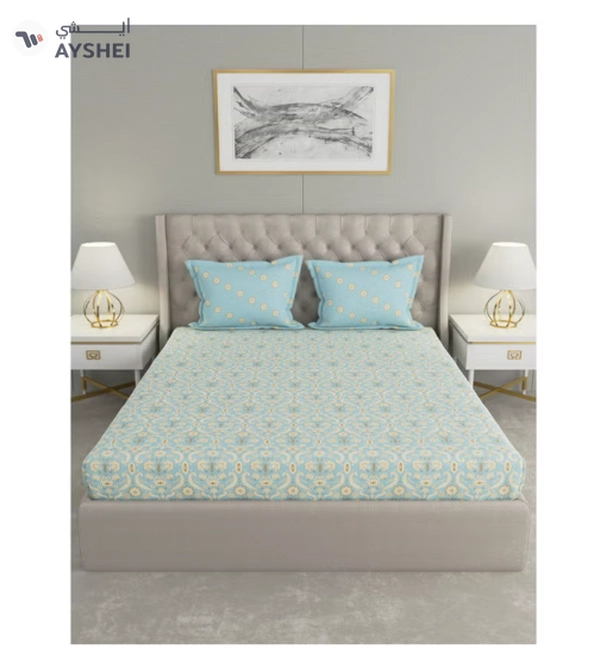 Raymond Home Queen Flat sheet Super Soft 104 TC Pure Cotton