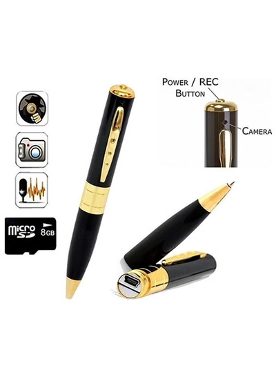 DubaiGallery HD Hidden Video Recorder Pen Camera Min Portable Pen with Spy Camera-0