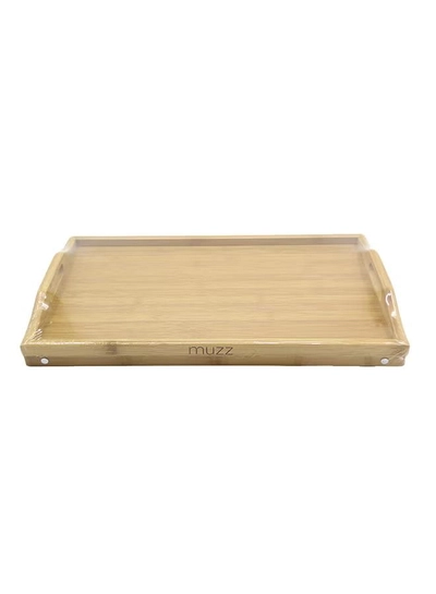 Kole Imports Bamboo Bed Tray With Folding Legs Brown 19.75x12inch-1