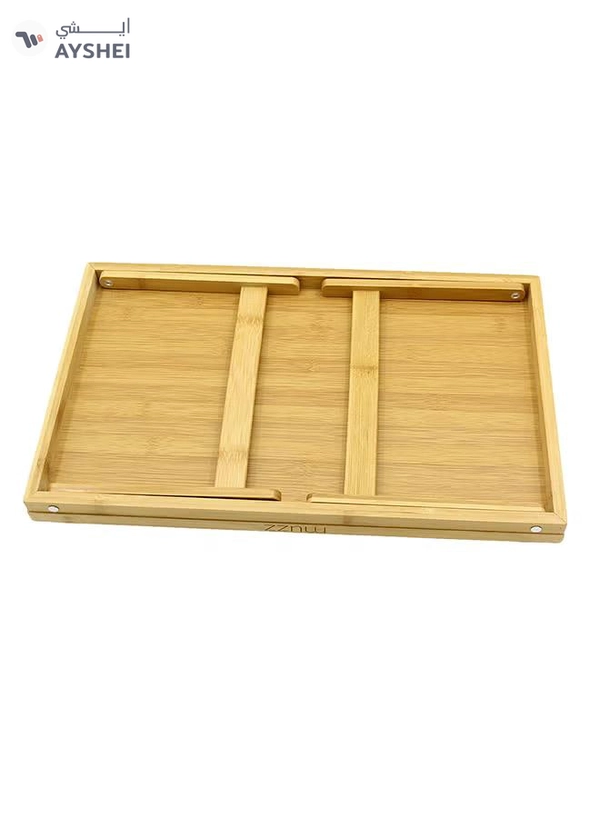 Kole Imports Bamboo Bed Tray With Folding Legs Brown 19.75x12inch