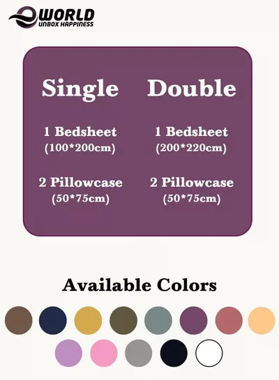 3 Piece Luxury Purple Striped Bed Sheet Set with 1 Deep Pocket Fitted Sheet and 2 Pillowcases for Hotel and Home Crafted from Ultra Soft and Breathable For All Seasons Microfiber for Year-Round Comfort (Single/Double)-1