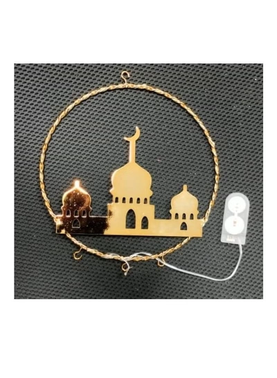 Yuwell Pack Of 6 Pcs Ramadan Decoration Hanging Lights For Indoor And Outdoor Home Decoration Light With Battery Mosque Design-1