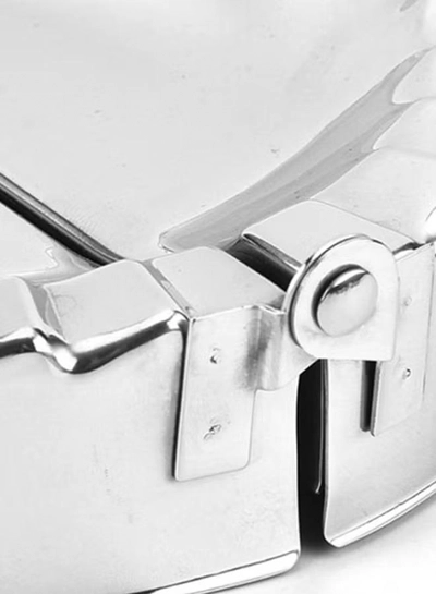 Sharpdo Dumpling Maker Silver 13x8.8cm-3