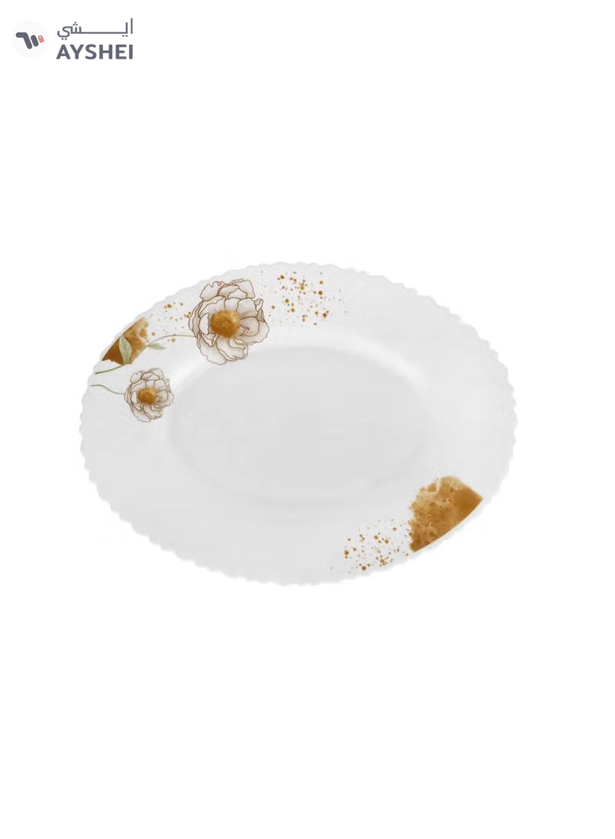 Delcasa 33 Piece Opalware Dinner Set DC3709 Includes Oval Plate, Dinner and Flat Plates, Salad Bowls and Soup Spoons-1-1