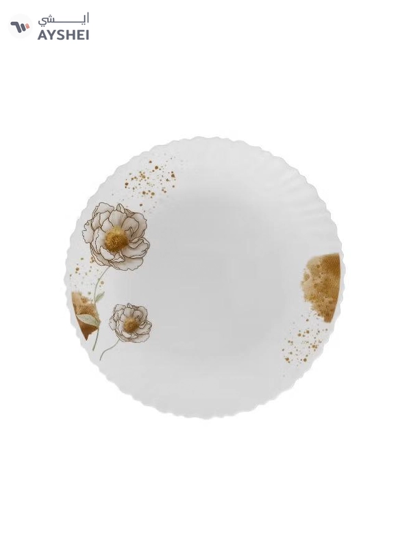 Delcasa 33 Piece Opalware Dinner Set DC3709 Includes Oval Plate, Dinner and Flat Plates, Salad Bowls and Soup Spoons