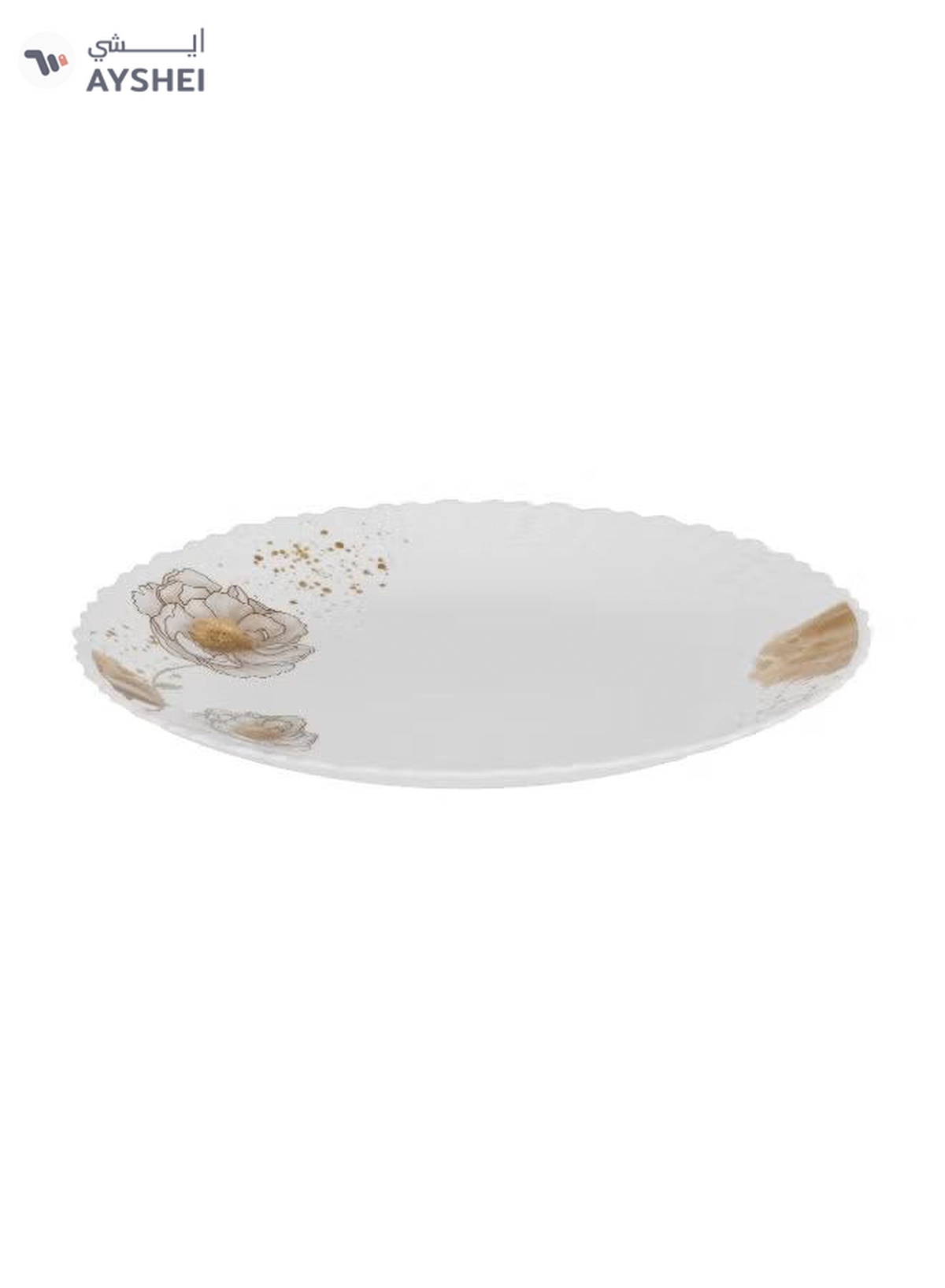 Delcasa 33 Piece Opalware Dinner Set DC3709 Includes Oval Plate, Dinner and Flat Plates, Salad Bowls and Soup Spoons-2-2