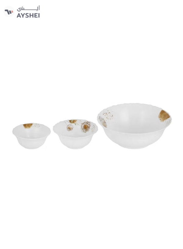Delcasa 33 Piece Opalware Dinner Set DC3709 Includes Oval Plate, Dinner and Flat Plates, Salad Bowls and Soup Spoons