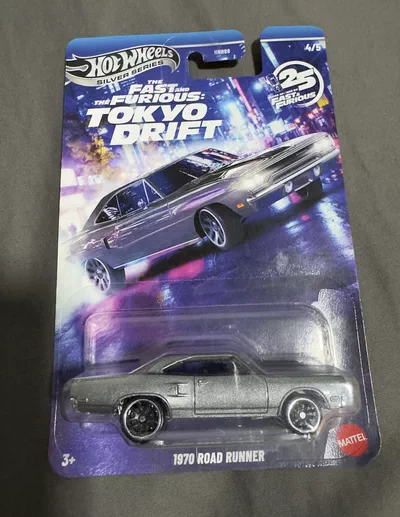 1970 Road Runner Fast and Furious Hot Wheels Silver series-0