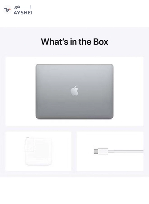 Apple Macbook Air MGN63 13" Display, Apple M1 Chip With 8-Core Processor and 7-Core Graphics / 8GB RAM / 256GB SSD/ English Keyboard(International version) English Space Grey