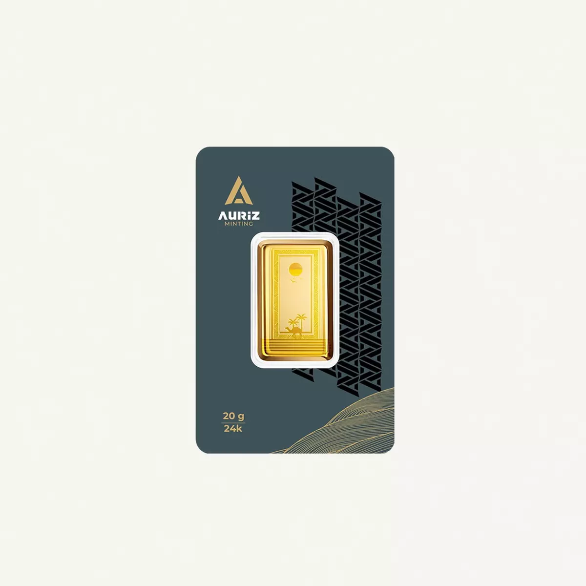 Auriz Minting 20gm 24K Gold Bar - Variable design