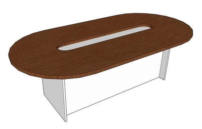 Meeting table: Oval, Hollow Center, For 6-20 persons-0