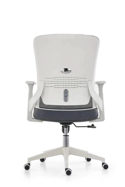 SM3: Mid Back Mesh Chair (White / Black)-2