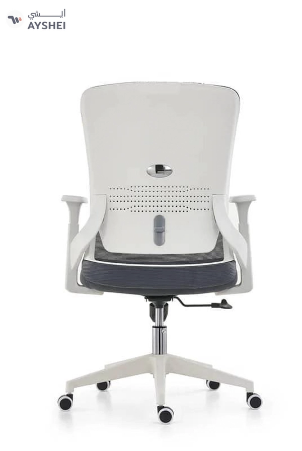 SM3: Mid Back Mesh Chair (White / Black)