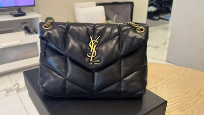 Saint Laurent Loulou Puffer Black Quilted Leather Shoulder Bag-8