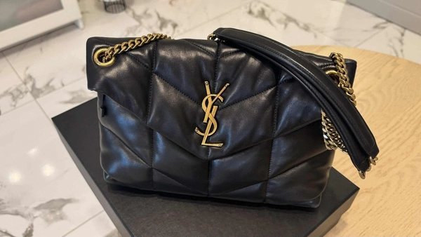 Saint Laurent Loulou Puffer Black Quilted Leather Shoulder Bag