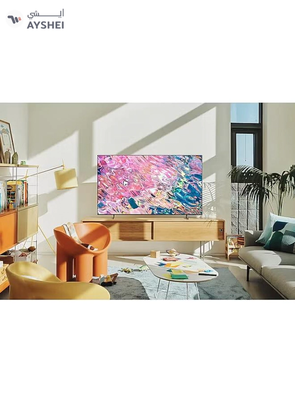 Samsung 55 Inch 4K UHD Smart QLED TV with Built in Receiver (Open Box) - 55Q60BA black